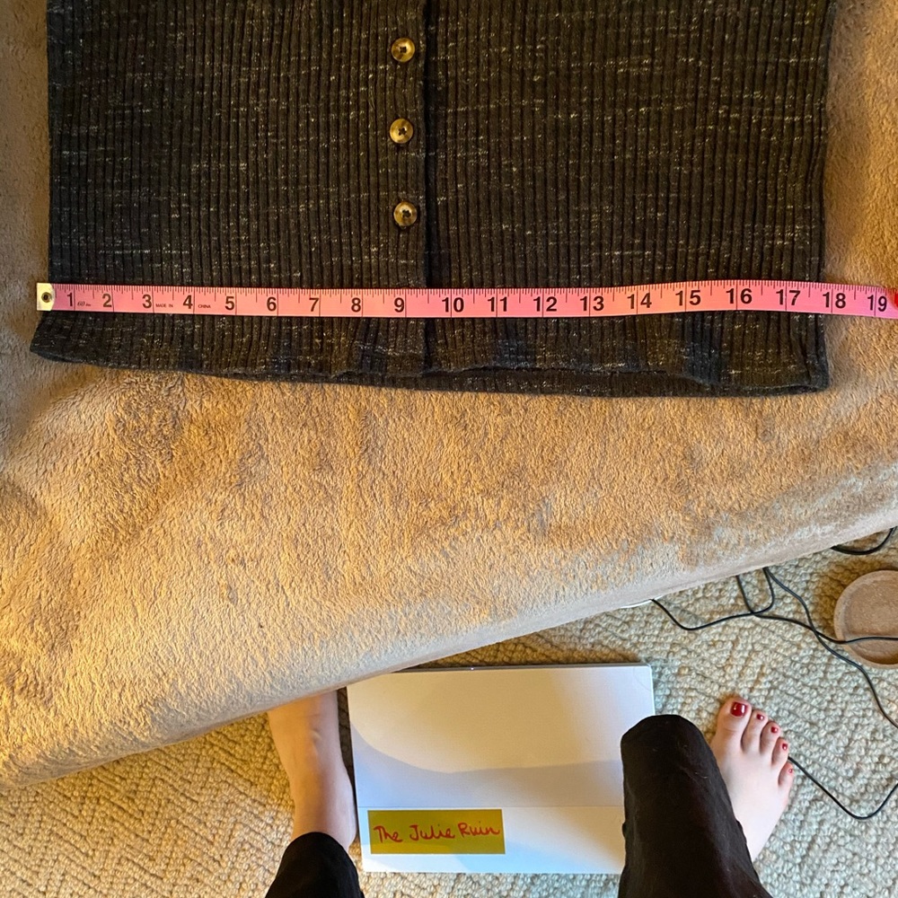 Madewell knit button cropped front tank - Picture 6 of 7